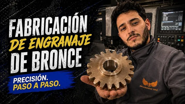 Miniatura del video: Mecanizado CNC de un engranaje de bronce | Haas VF-4 + 4.º eje